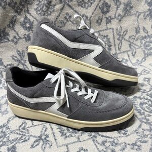 Women's Gray and White Sneakers